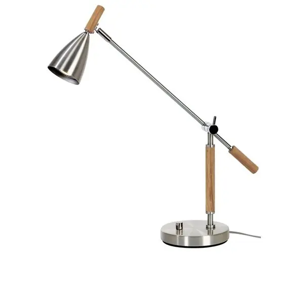 B4159 Frank 2.0 Bordslampa Ek/Alu LED med dimmer Nedsatt pris