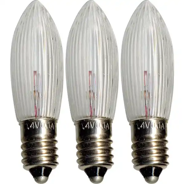 Topplampa 1,4V/0,14W E10 Till Luciakrona Klar 3-P Premium