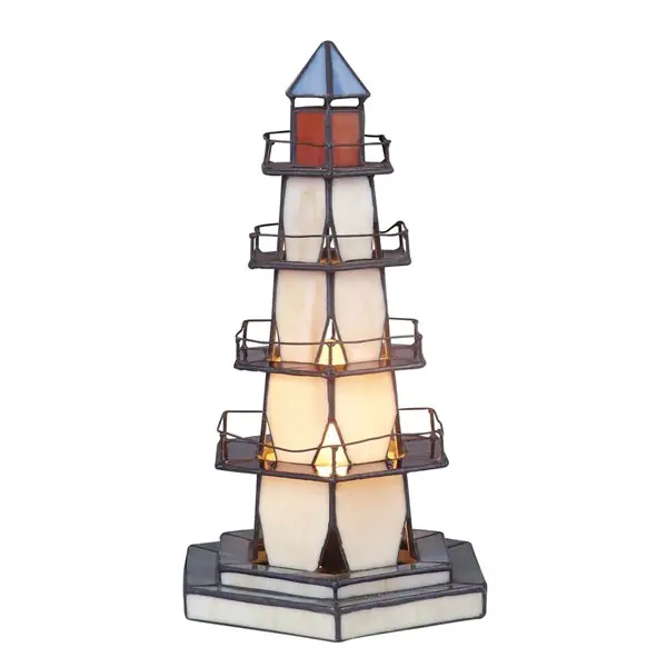 Snabb leverans Fyr B121455 Bordlampa Tiffany