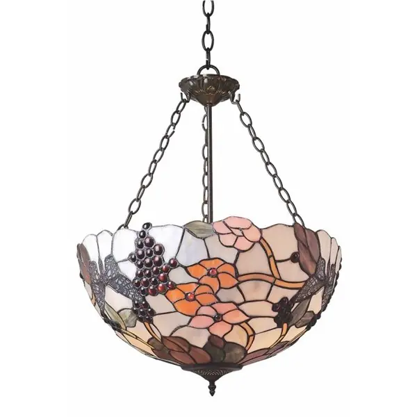 Handla nu Vingård PT182217 Taklampa/Plafond Tiffany Uppljus