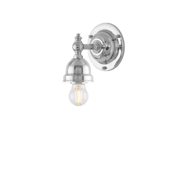Adelborg Vägglampa badrum, Nickel Dolt Fäste Exkl Glas Ip21 Kampanj