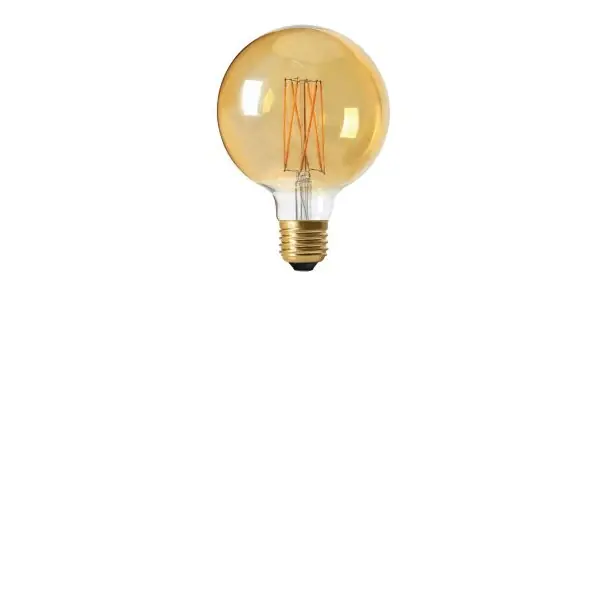 Erbjudande Globlampa Led Elect Filament 125Mm 2,5W E27 Gold Dimbar
