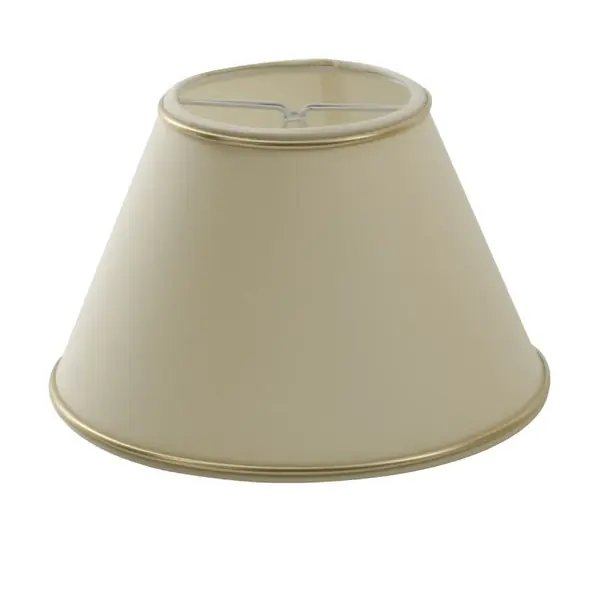 Lägg i varukorgen Lampskärm Rund 50 cm Chintz, Beige med guldkant