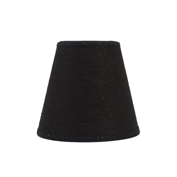 Carolin Lampettskärm 11Cm, Linne Svart Fynd