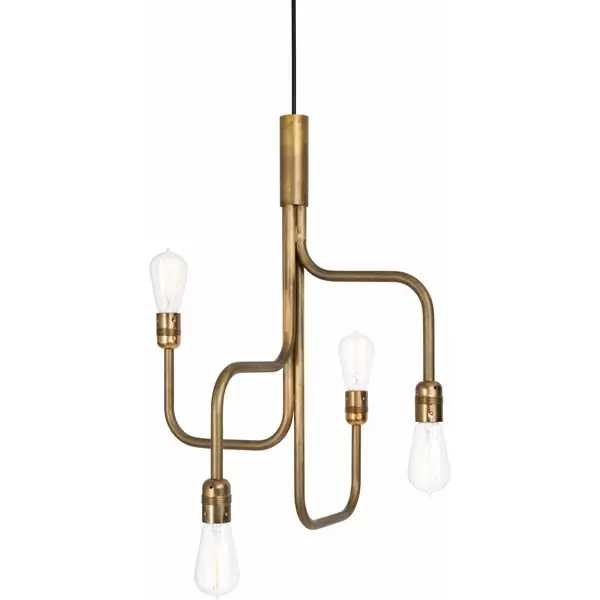 Extra rabatt Strapatz 3414-6 Taklampa 45Cm 4-L Råmässing