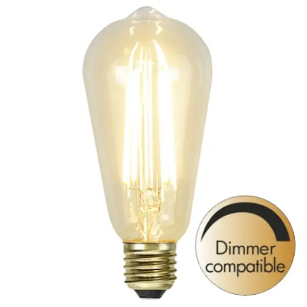 Lyktlampa Led Edison Klar 3,6W 2100K E27 Dim Utförsäljning