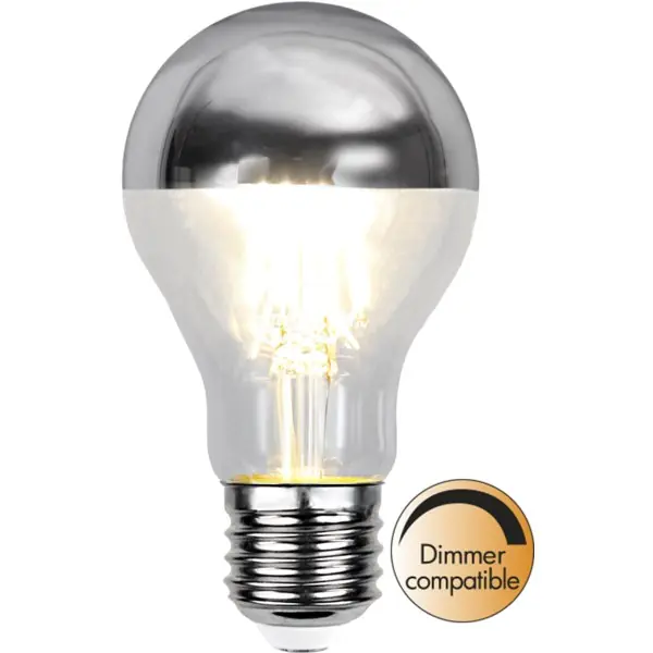 Utförsäljning Toppförspeglad Normallampa Led Silver 2700K E27 Dimbar