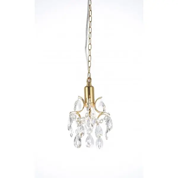 Kate Fönsterlampa Kristall 16Cm Guld Begränsad tid