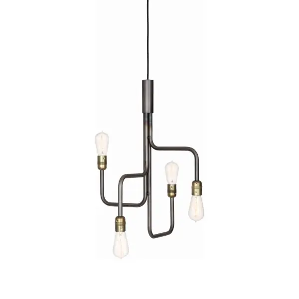 Strapatz 3416-18 Taklampa 65Cm 4-L Svartoxid Rabatter