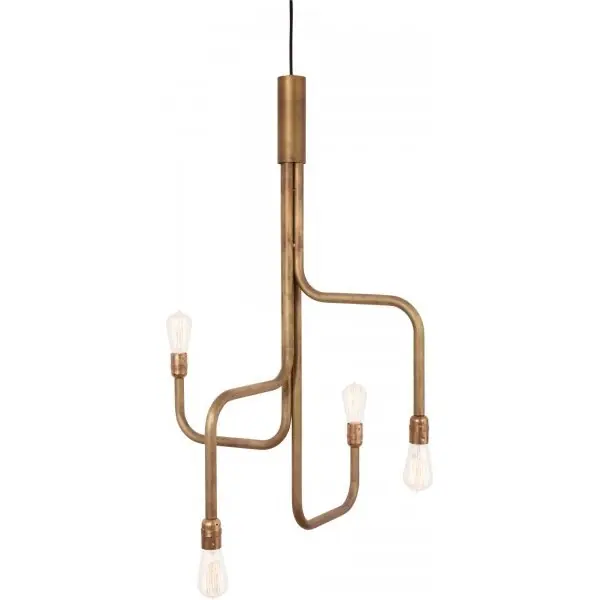 Begränsad tid Strapatz 3416-6 Taklampa 65Cm 4-L Råmässing