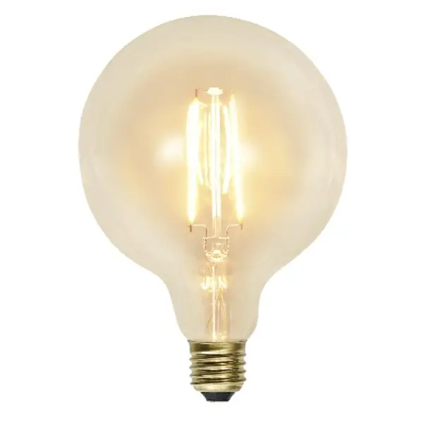 Trygg betalning Globlampa Led 125mm 2,3W E27 Klar 2100K Ej Dim