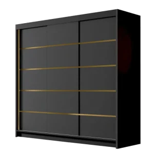 Dianna Garderob 200x215 cm Svart - Förvaring Köp online