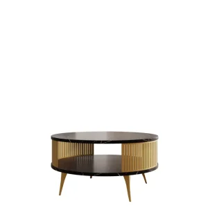 Fynd Galia Soffbord 75 cm Guld/Svart - Möbler