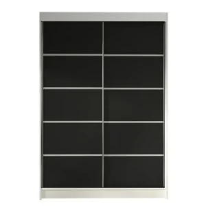 Beställ nu Liverpool Garderob 120x200 cm Svart/Vit - Förvaring