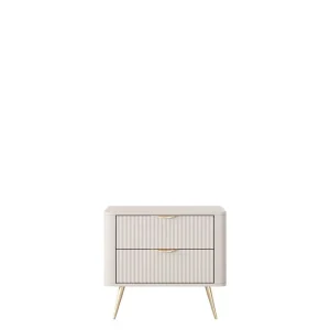 Forba Sängbord 64 cm Beige - Möbler Expressleverans
