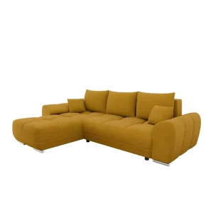 Simerly Soffa med Divan 3-sits Gul - Möbler Expressleverans
