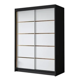 Lungos Garderob 120x200 cm Vit/Svart - Förvaring Beställ idag