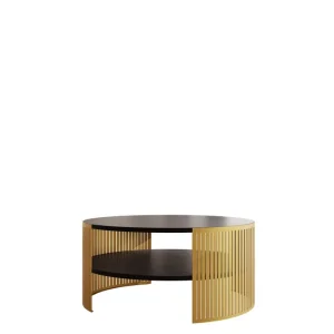Friend Soffbord 75 cm Guld/Svart - Möbler Billigare