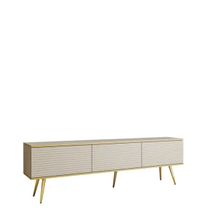 Sista chansen Edson Tv-bänk 175 cm Beige/Guld - Möbler