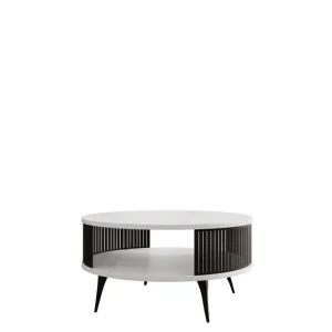 Trygg betalning Galia Soffbord 75 cm Svart/Vit - Möbler