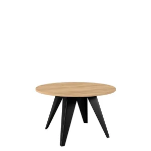 Festus Soffbord 75 cm Svart/Beige - Möbler Snabb leverans