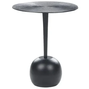 Rabatt Deshi Sidobord 40 cm Svart - Möbler