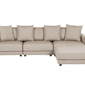 Delisha Soffa 3-sits Beige/Svart - Möbler Begränsad tid