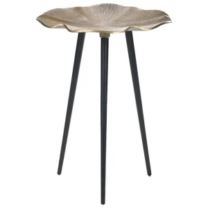Handla nu Fedor Sidobord 37 cm Guld/Svart - Möbler