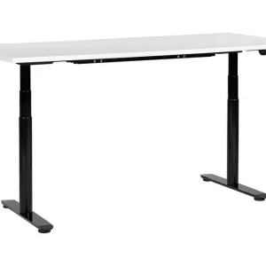 Banner Skrivbord 80x180 cm Vit/Svart - Möbler Premium