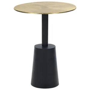Snabb frakt Gayle Sidobord 36 cm Guld/Svart - Möbler