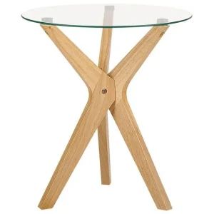 Brion Sidobord 45 cm Transparent/Ljust trä - Möbler Begränsat erbjudande