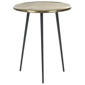 Handla nu Ferdinanda Sidobord 43 cm Guld/Svart - Möbler