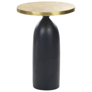 Handla nu Faron Sidobord 36 cm Guld/Svart - Möbler