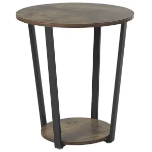 Emmalee Sidobord 50 cm Mörkt trä/Svart - Möbler Köp nu