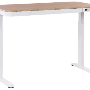 Farhan Skrivbord 60x120 cm Vit/Ljust trä - Möbler Begränsad tid