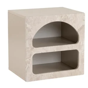 Dalim Sängbord 50 cm Travertine/Sandsten - Möbler Fynd