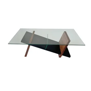 Gweneth Soffbord 105 cm Svart/Brun - Möbler Erbjudandepris