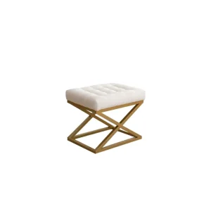 Garyn Sittpuff 40 cm Cream - Möbler Erbjudande