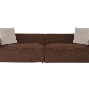 Outlet Kaolins Soffa 3-sits Brun - Möbler