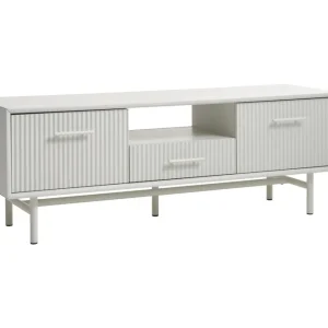 I lager Anthony Tv-bänk 45 cm Ljusgrå - Möbler
