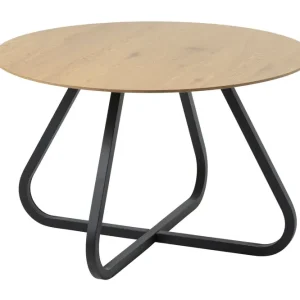 Ankit Matbord 120 cm Rund Svart/Beige - Möbler Nyhet