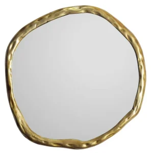 Wohnling Spegel Wohnling Asymmetrisk metallram rund 60 cm - Inredning Erbjudande