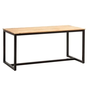 Kundfavorit Wohnling Matbord Wohnling massivt trä industriell loftstil metallbensram 160x80 cm 160x80 cm - Möbler