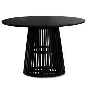 Wohnling Matbord Wohnling Rund 120 cm massivt trä loftstil - Möbler Lägg i varukorgen