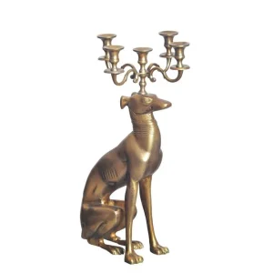 Wohnling Dekorativ figur Wohnling Ljusstake Greyhound Aluminium Modern - Inredning Beställ idag