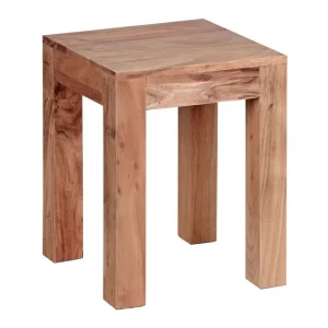 Kundfavorit Wohnling Sido bord Wohnling massivt trä 35x35cm med träben, lantlig stil Akacia Akacia - Möbler