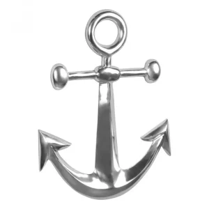 Wohnling Väggdekoration Wohnling Ankare Maritim Handpolerad Aluminiumgjutning Modern - Inredning Sänkt pris