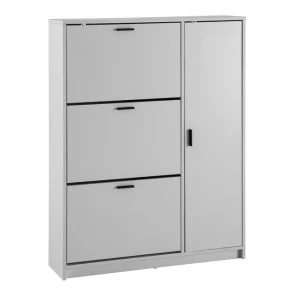 Wohnling Skoskåp Wohnling med 3 fällbara fack 1 dörr melaminbelagd MDF modern - Förvaring Endast idag