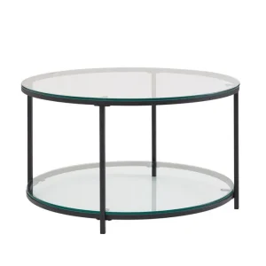 Lågt pris Wohnling Soffbord Wohnling Runt säkerhetsglas med glasbricka modern - Möbler