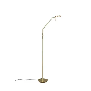 Trio Lighting Golvlampa TRIO Monza Mattmässing Mattmässing - Belysning Sista chansen